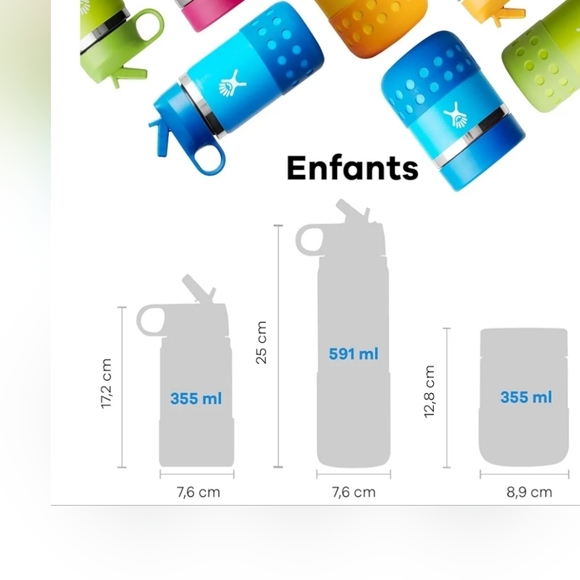 Hydro Flask Kids Wide Mouth Straw Lid and Boot 20 Ounces Pink NWT - Picture 6 of 7